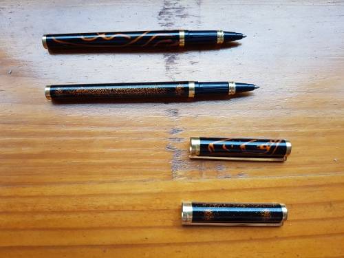St DuPont Chinese Laque rollerball set