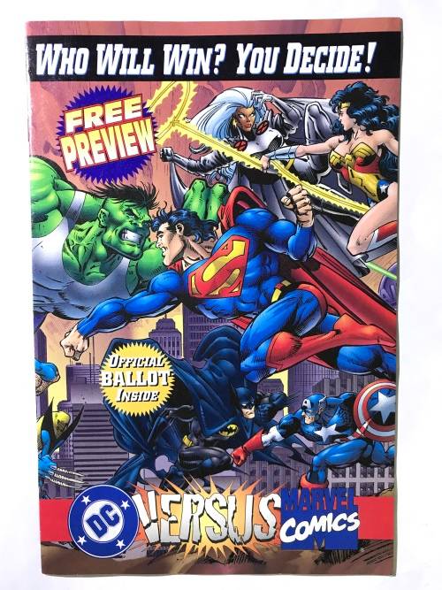1995 DC vs Marvel Promo Comic In protector with Promo Cards sealed MINT