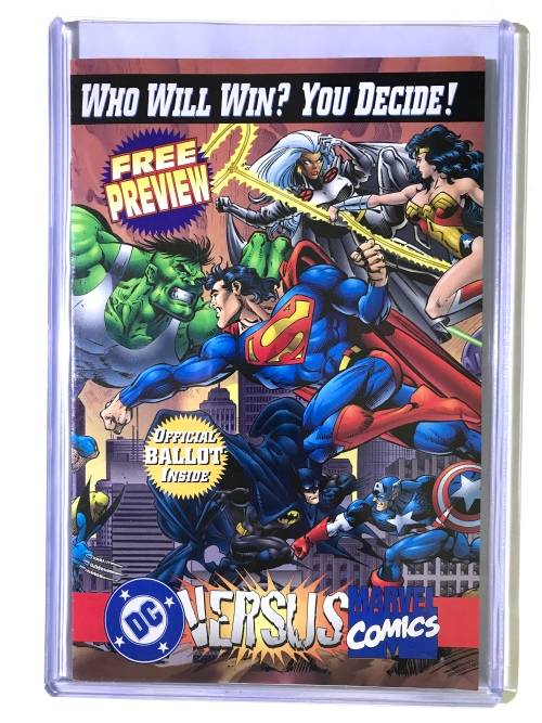 1995 DC vs Marvel Promo Comic In protector with Promo Cards sealed MINT