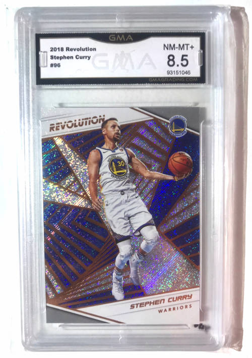 2018 Panini Revolution Stephen Curry Golden State Warriors GMA 8.5