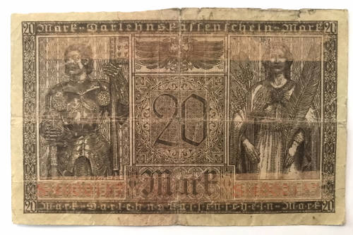 1918 Germany Zwanzig Mark RARE