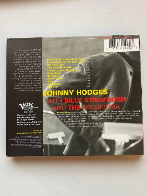 Johnny Hodges With Billy Strayhorn and the Orchestra (Verve) (CD)