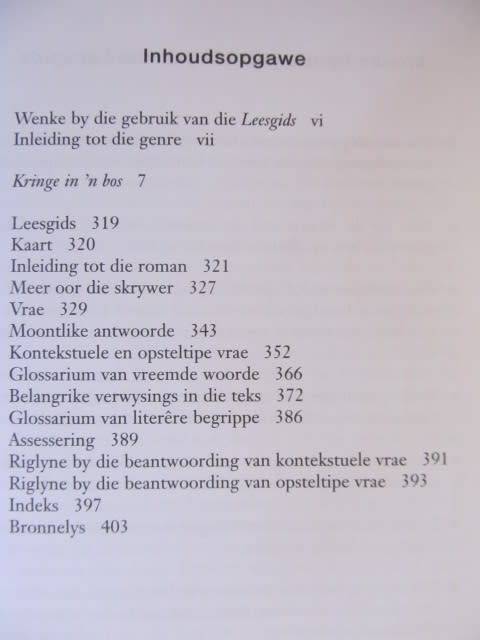 Dalene Matthee -  Kringe in die bos Skool uitgawe