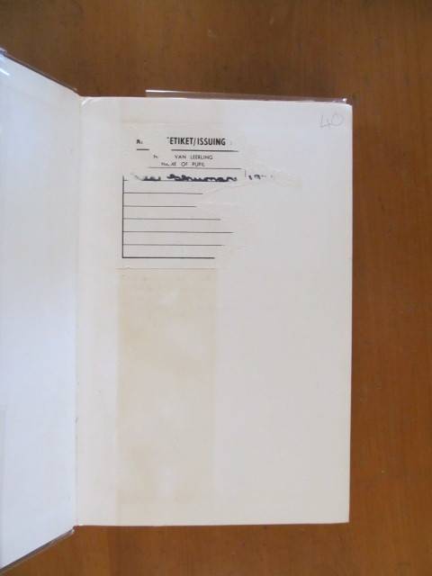 F A Venter - Die Middag voel na warm as