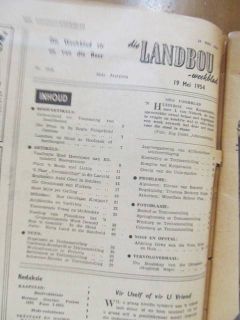 Die Landbou-weekblad  -  19 Mei 1954