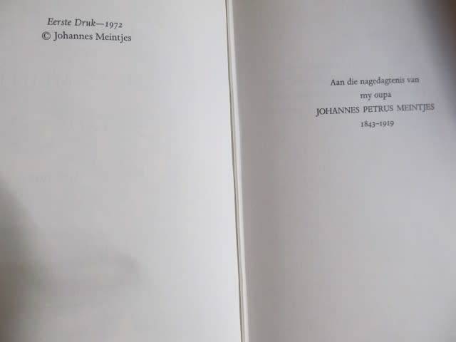 Johannes Meintjes -  Die Dagboek van Johannes Meintjes  1 - 3