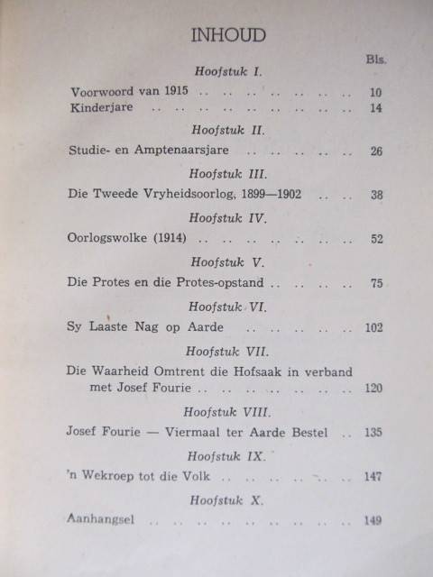 Jopie Fourie - n Lewenskets -  J M de Wet