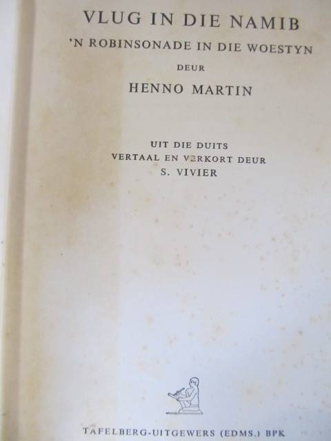 Henno Martin -  Vlug in die Namib