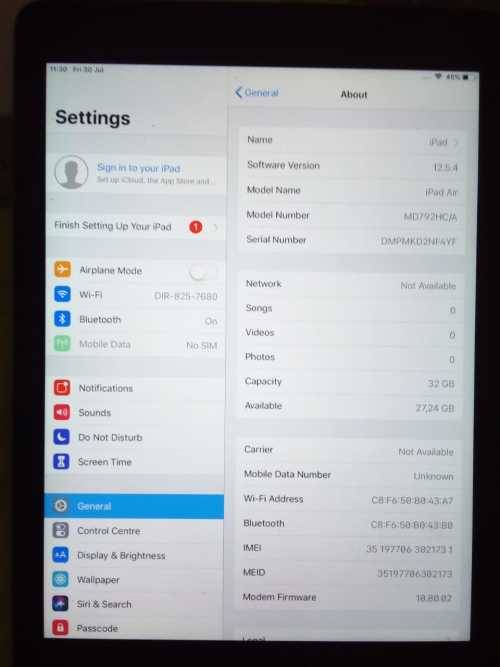 iPad Air WiFi + 4G + Box