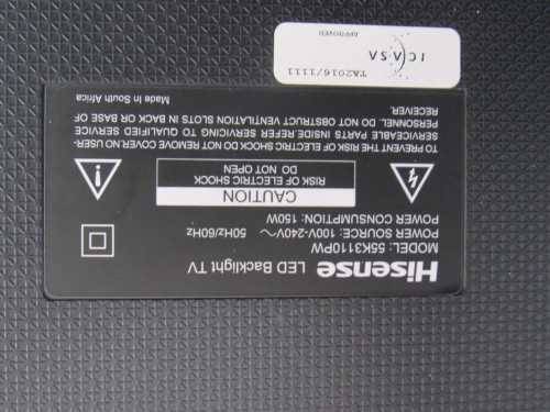 HiSense 55` Full High Definition EdgeLit LED Smart TV *** Screen Cracked ***