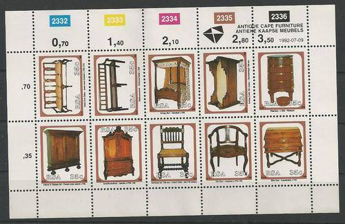 RSA - SACC 767 - 776 - SETINANT BLOCK OF 10 - MINT