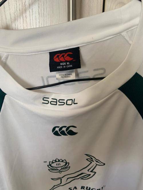 springbok player issue gym shirt. XL