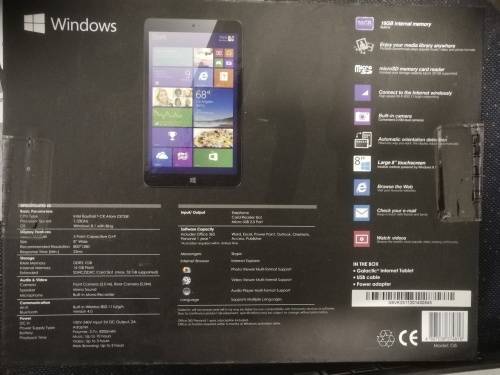 Windows 8 Inch Tablet 100% Condition, Windows 8, 16Gb Flash, 1Gb DDR3 (10/10 Condition, Like new)