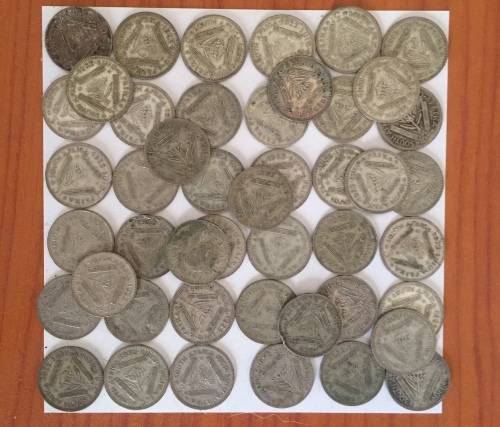 South African Threepence Silver 1952 x 46