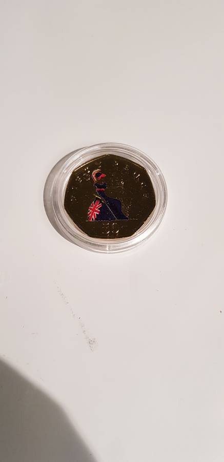 Golden Britannia 50 Pence by the London mint