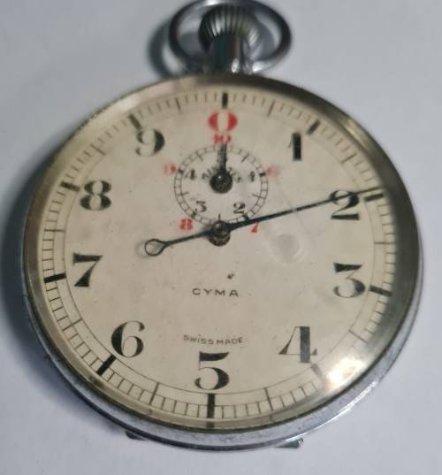 Cyma 15 jewel manual wind stopwatch