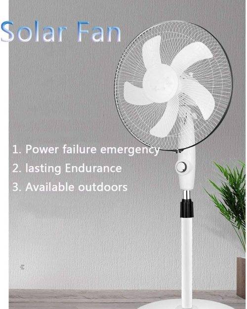Rechargeable Solar Fan 16` with Solar Panel and 220v Charger FREE DELIVERY TO YOUR DOOR!!!