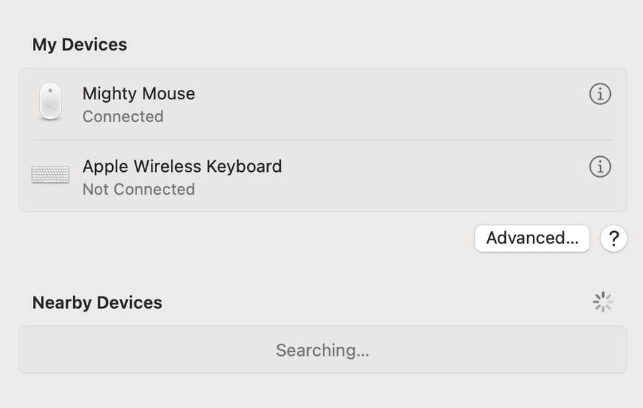 Apple Wireless Keyboard A1314 and Mighty Mouse A1197 - Bluetooth