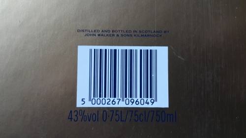 Johnnie Walker Blue Label sealed in box