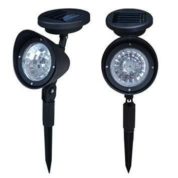 3 LED Outdoor Solar Powered Lawn Spotlight Landscape Spot Light Garden Lamp