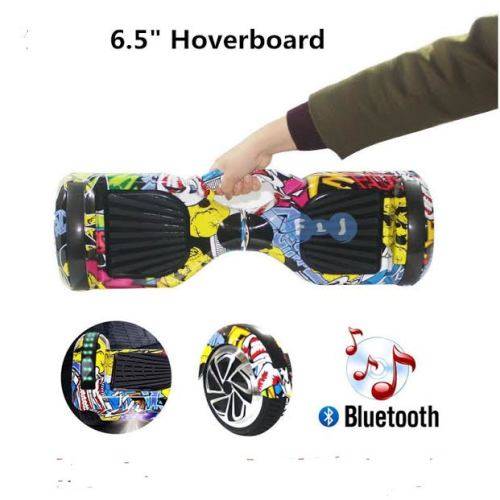 Exclusive graffiti built on handle 6.5inch Smart balance wheel/hoverboard LED lights and bluetooth
