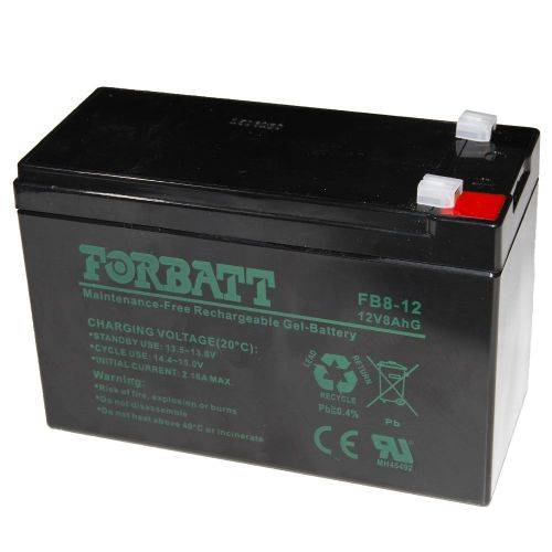 FORBATT 12V 8AHG RECHARGEABLE GELL BATTERY