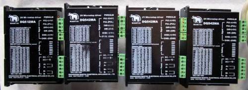 Kit of Stepper Motors, Drivers, 5 Axis Breakout Board, Parallel cable and Power Supply Units