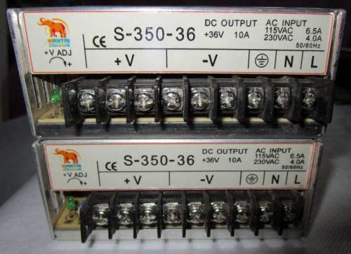 Kit of Stepper Motors, Drivers, 5 Axis Breakout Board, Parallel cable and Power Supply Units