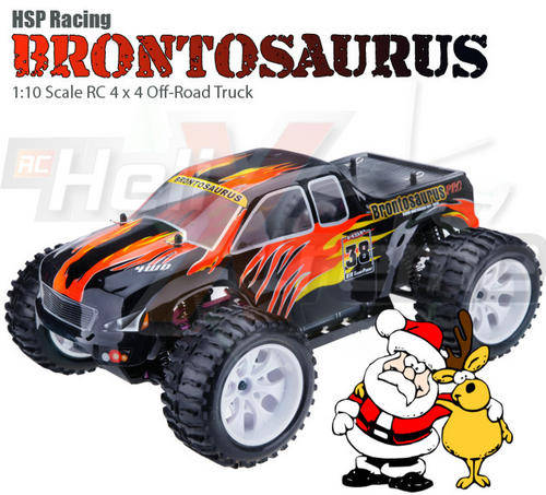 HSP Brontosaurus RTR 4x4 RC Off-Road Truck (1/10 Black & Orange)