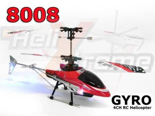 (NEW) Flight Club 8008 4-Ch Infrared RC Remote Control Mini Helicopter RED (Clearance sale!!)