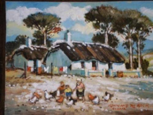 Johnnie de Kock Oil on board size 200mm x 150mm