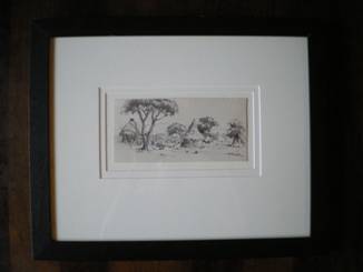 Otto Klar pencil on paper size 200mm x 90mm