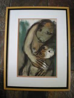 Frans Claerhout Mixed media size 590mm x 400mm