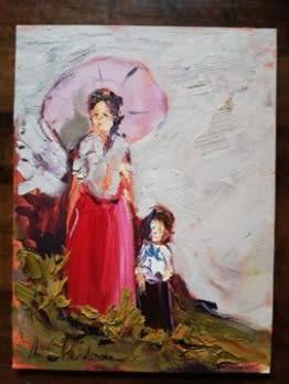 Corne Weideman Oil on board size 400mm x 300mm