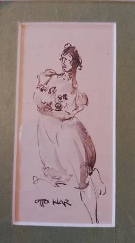 Otto Klar Mixed media size 110mm x 50mm