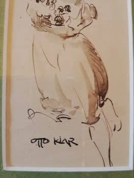 Otto Klar Mixed media size 110mm x 50mm