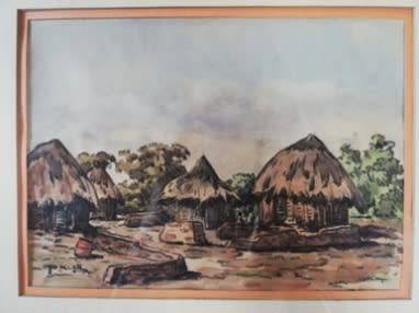 Otto Klar mixed media size 250mm x 180mm