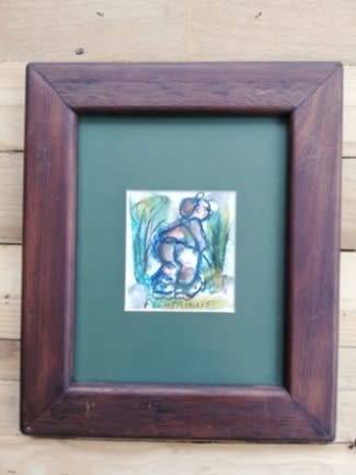 Frans Claerhout very small size 110mm x 100mm Mixed media