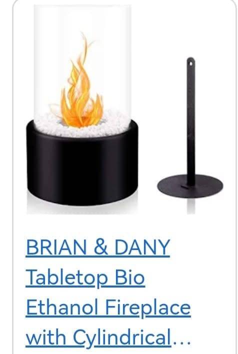 Table top bio ethanol fireplace