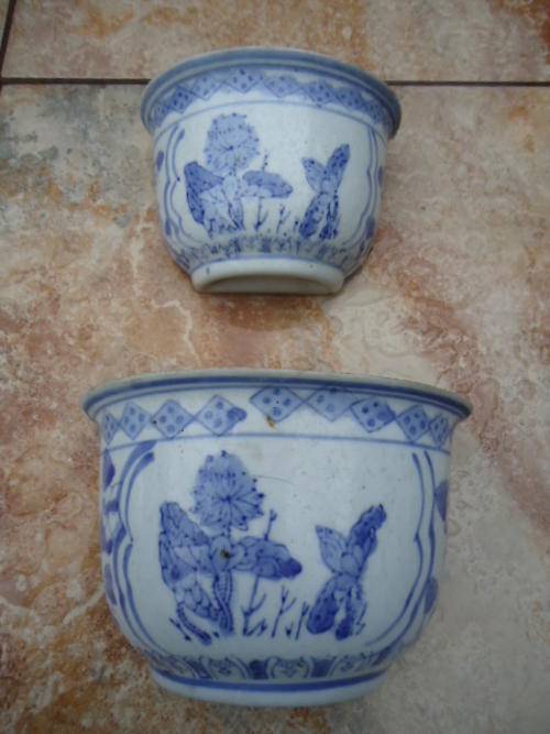 2 X very old wall planters