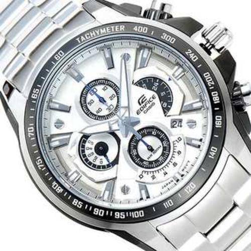 **NEW** Casio Chronograph White Dial Men's Watch !