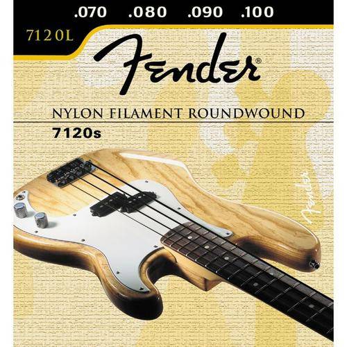 Fender 7120 Nylon Filament Roundwound Electric/Acoustic Bass guitar strings (4-string set)