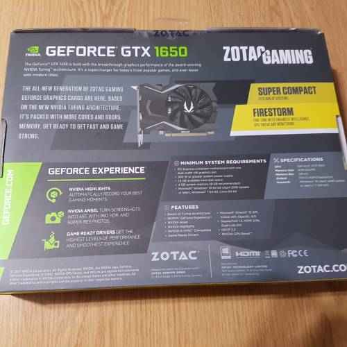 Zotac Geforce GTX 1650 4GB