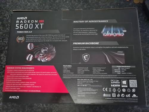 Msi 5600XT Gaming MX Graphics Card