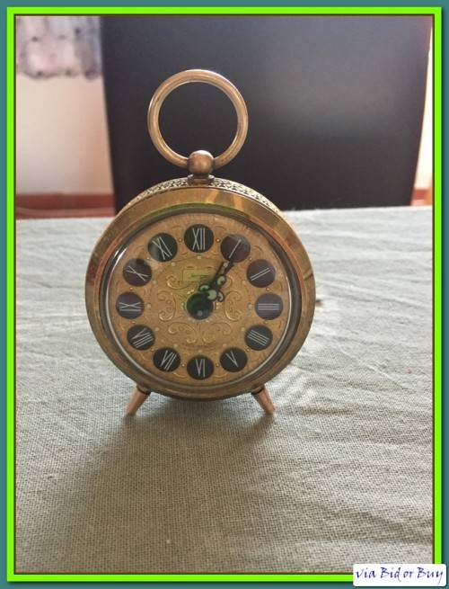 VINTAGE: WEST GERMANY JERGER ALARM CLOCK (IN WORKING CONDITION)