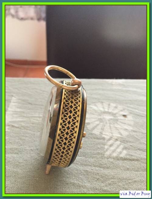 VINTAGE: WEST GERMANY JERGER ALARM CLOCK (IN WORKING CONDITION)