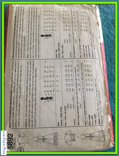 SIMPLICITY 5892 MISSES'FITTED SUNDRESSES AND UNLINED JACKET (SIZE 10 TO 16)