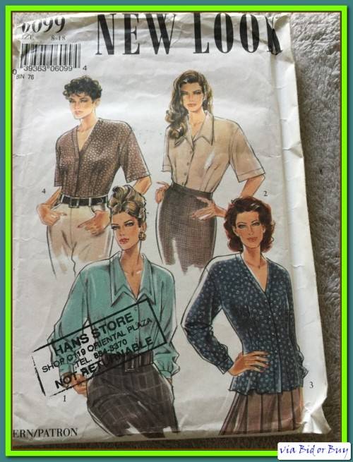 PATTERN NEW LOOK 6099 - BLOUSE (SIZE 8 - 18)