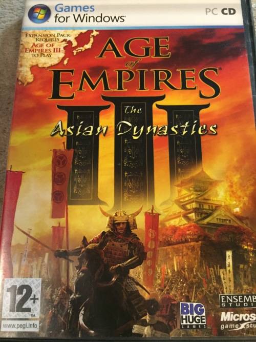 PC CD - AGE OF THE EMPIRES III THE ASIAN DYNASTIES (INCL BOOKLET & SERIAL NR)