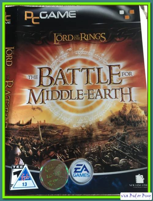 PC GAME - LORD OF THE RINGS (THE BATTLE FOR MIDDLE-EARTH) NO BOOKLET, NO SERIAL KEY